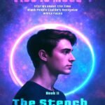 Profile of a young White man with a glowing ring behind him.